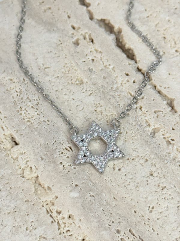 ⁦שרשרת מגן דוד משובצת⁩ – תמונה ⁦3⁩